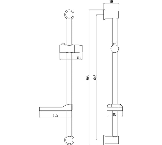 Душевая штанга Fmark FS90666