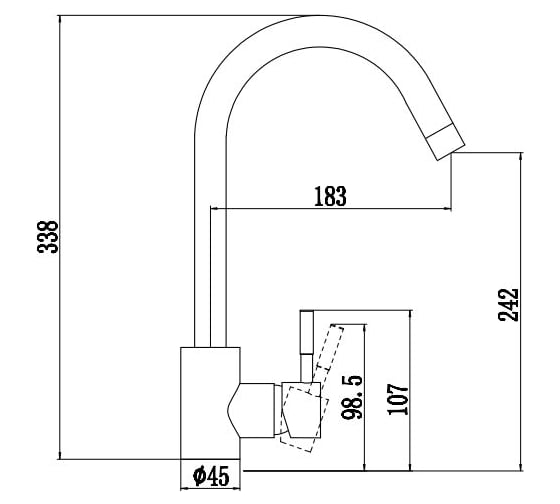 Смеситель для кухни Fmark FS8232C