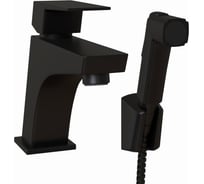 Смеситель для раковины Paini Torre с гигиеническим душем, черный 32940