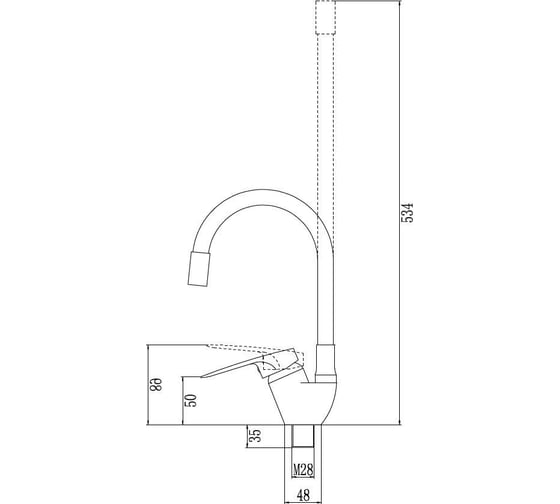 Смеситель для кухонной мойки Fmark FM4104-12