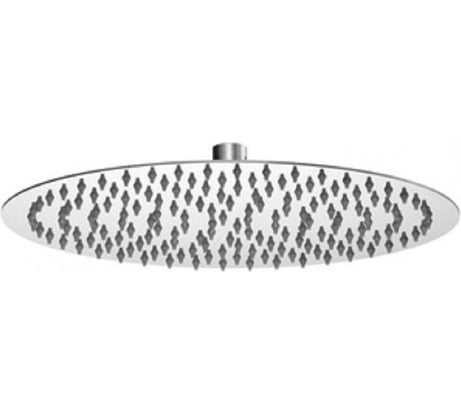 Лейка тропическая для душа потолочная GRIALE круг 25x25 см, матовый хром, кронштейн с шарниром для изменения угла наклона GR99S-10