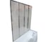 Шторка на ванну Cerutti SPA BOUNA CERUTTI 130x140, 4 секции, хром, матовое стекло 7255 2