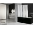 Шторка на ванну Cerutti SPA BOUNA CERUTTI 130x140, 4 секции, хром, матовое стекло 7255 4