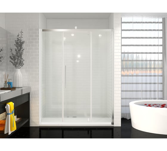 Дверь в нишу Cerutti SPA KELLY D140 140x190, алюминиевый профиль, без поддона 7550