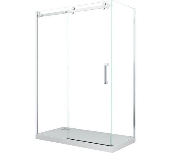 Душевое ограждение Cerutti SPA CEZARES120 90x120x195, стекло прозрачное, алюминиевый профиль, без поддона 7741