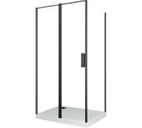 Душевое ограждение Cerutti SPA VICTORIA 120B 90x120x195, стекло прозрачное, чёрный алюминиевый профиль, без поддона 7743