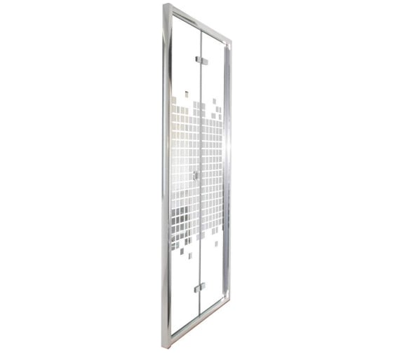 Душевая дверь Cerutti SPA BELLA D91 90x195, складная из 2 частей 6917