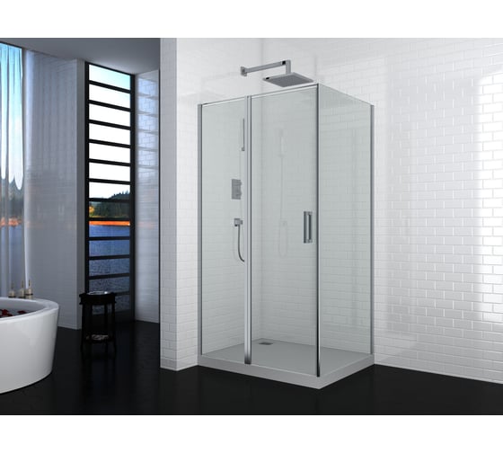 Душевое ограждение Cerutti SPA VICTORIA120 90x120x195, стекло прозрачное, без поддона 7742