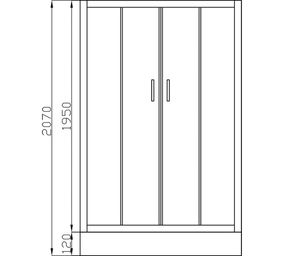 Душевое ограждение Cerutti SPA VIVA100 100x100x195, с прозрачным стеклом, без поддона 7706