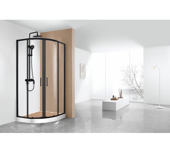 Душевое ограждение Cerutti SPA DIVA100T 100x100x195, прозрачное стекло, без поддона 7704