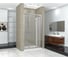 Душевая дверь Cerutti SPA BELLA D91T 90x195, складная из 2 частей, прозрачное стекло 7702 3
