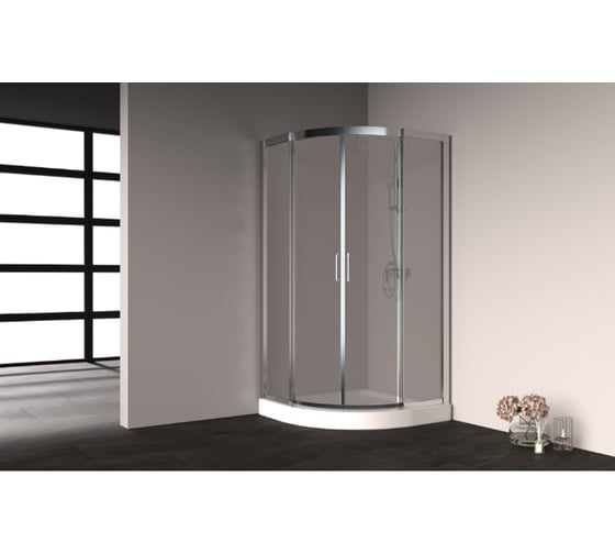 Душевое ограждение Cerutti SPA VIVA 90 90x90x195, с прозрачным стеклом, без поддона 7707