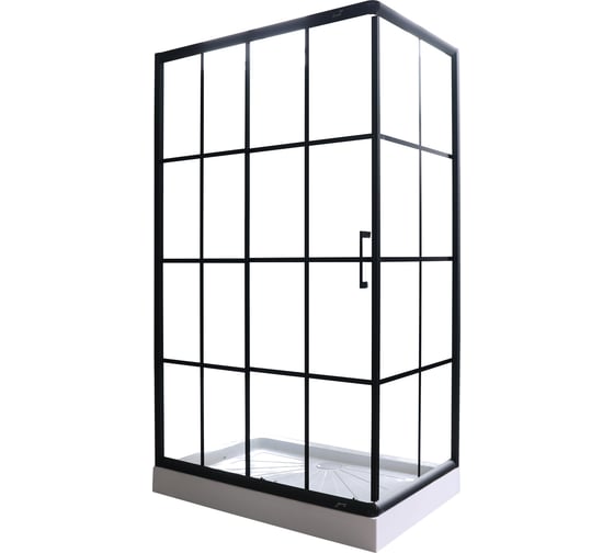 Душевое ограждение Cerutti SPA MUZA120 80x120x195, универсальное, стекло прозрачное, без поддона 7720 1