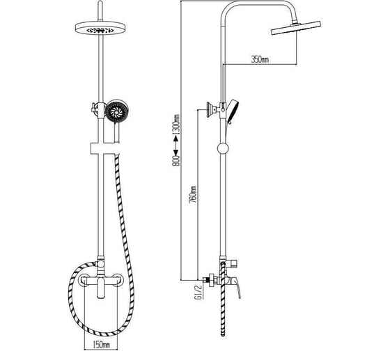 Душевая стойка Boch Mann JUNIOR 7227
