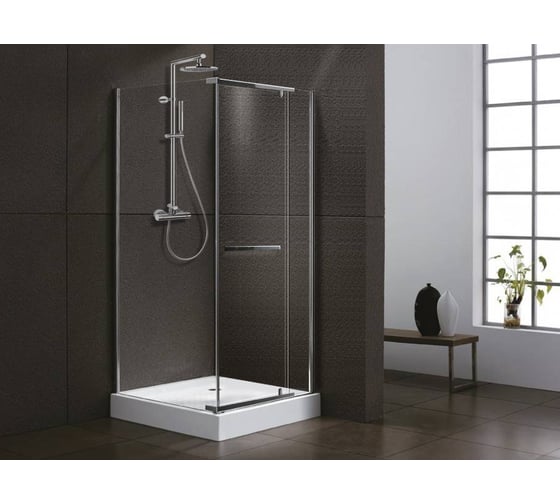 Душевое ограждение Cerutti SPA MIMI ZQ91T 90х90х195, квадратное, прозрачное стекло, без поддона 7705