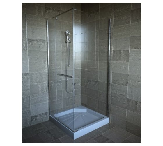Душевое ограждение Cerutti SPA MIMI ZQ91T 90х90х195, квадратное, прозрачное стекло, без поддона 7705