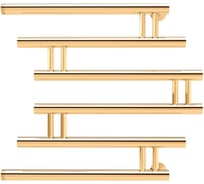Водяной полотенцесушитель INDIGO Фокстрот Zip б/п (н.р.1") 60/60 (к-3, золото) полная ширина 70см FZW60-60GDK3 34007011