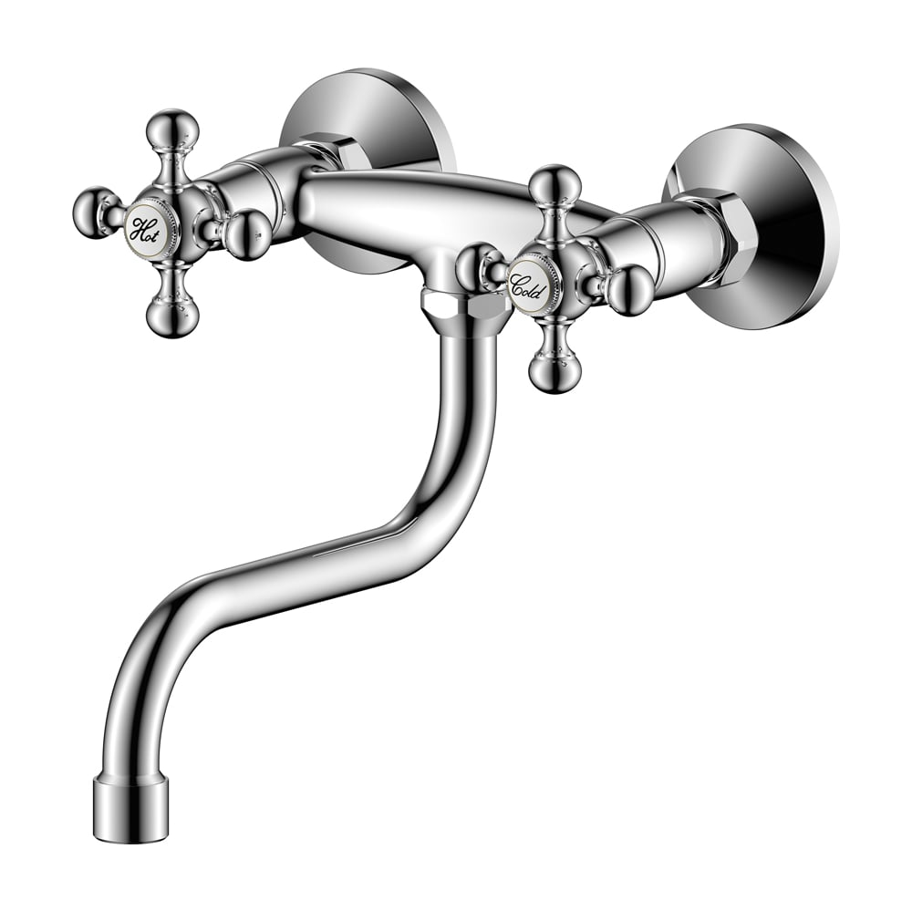 Смеситель для кухни Olive's GIRONA настенный, резиновые кран-буксы ...