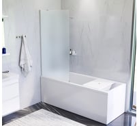 Шторка на борт ванны AM.PM Gem 80х140, фиксированная W90BS-080-140CM