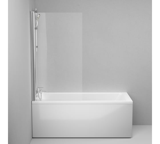 Шторка на борт ванны AM.PM Gem 80х140, поворотная W90BS-D080-140CT