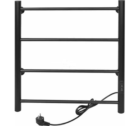 Электрический полотенцесушитель ТЕРА Классика 500x600 (диммер, черный) ПСК-09-02д.ч