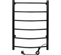 Электрический полотенцесушитель ТЕРА Ребро 500x800 (диммер, черный) ПСК-10-03д.ч