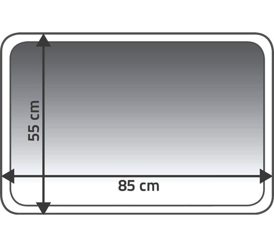 Коврик для ванной комнаты RIDDER Stadion зелёный, 55x85 7011405