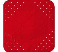 Противоскользящий коврик RIDDER Plattfuss красный, 54x54 67276