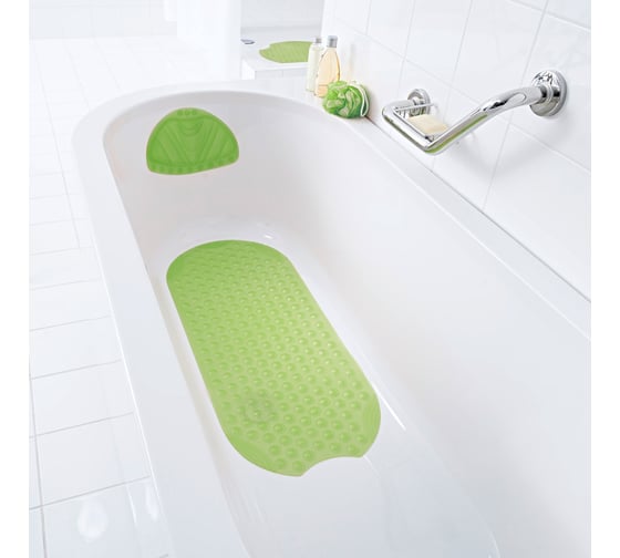 Противоскользящий коврик RIDDER Tecno Ice зеленый, 38x89 68705