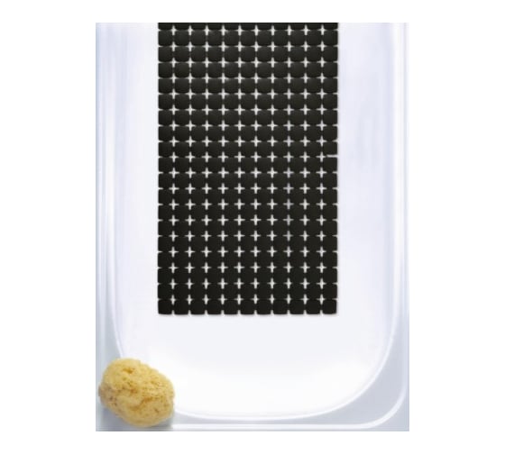 Противоскользящий коврик RIDDER Nevis 39x68, чёрный 6108010