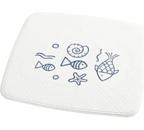 Противоскользящий коврик RIDDER Neptun голубой, 54x54 64213