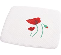 Противоскользящий коврик RIDDER Mohn красный, 54x54 62210