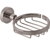 Мыльница металлическая настенная RavSlezak, серый металлик глянцевый COA0301MGL