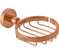 Мыльница металлическая настенная RavSlezak, розовый золотистый крацованный COA0301ZRK