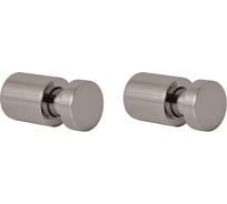 Крючок настенный RavSlezak, серый металлик глянцевый, 2 шт COA0103/30MGL