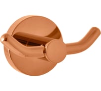 Крючок двойной настенный RavSlezak, розовый золотистый крацованный COA0102ZRK