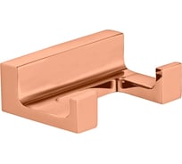 Крючок двойной настенный RavSlezak, розовый золотистый крацованный NLA0102ZRK