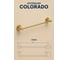 Полотенцедержатель настенный RavSlezak, золотистый крацованный COA0701/60ZK 3