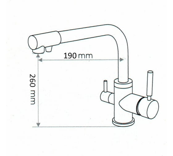 Кухонный Смеситель EMAR 3003N.5 Агат