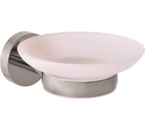 Мыльница стеклянная настенная RavSlezak, серый металлик глянцевый COA0300MGL