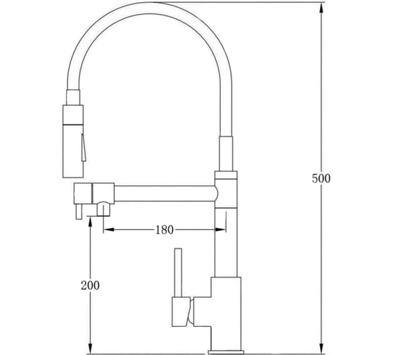 Кухонный смеситель Oulin OL-8023