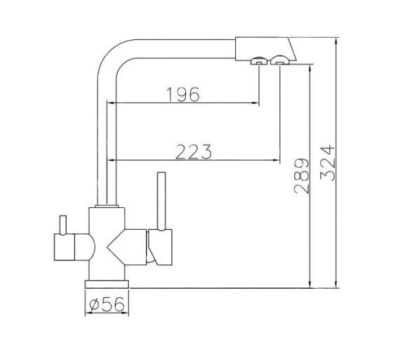 Кухонный смеситель Oulin OL-8073