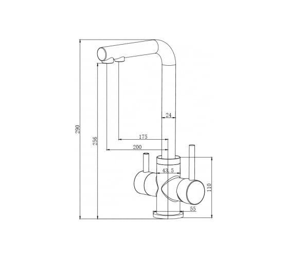 Кухонный смеситель Oulin OL-8021