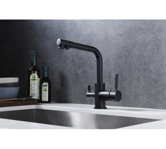 Кухонный Смеситель EMAR ECB - 3003N PVD dark