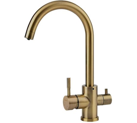 Смеситель для кухни OSGARD GRON PLUS с переключателем на питьевую воду с выделенным каналом, бронза 87973 940000011250
