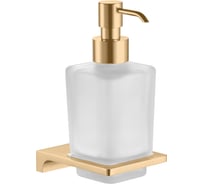 Дозатор для жидкого мыла настенный RavSlezak, стеклянный, золотистый NLA0303Z