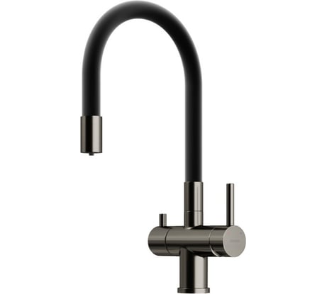 Смеситель для кухни Lucia с возможностью подключения фильтра для воды, цвет вороненая сталь Sancos SC4004GG