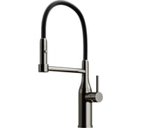 Смеситель для кухни Sancos Pride с гибким изливом, цвет вороненая сталь SC4011GG