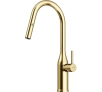 Смеситель для кухни Sancos Grand с вытяжным изливом, цвет брашированное золото SC4002BG