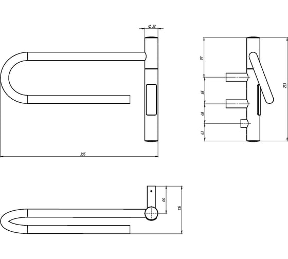 Полотенцесушитель электрический VINCEA 39x25, белый, таймер VTD-1P1WE